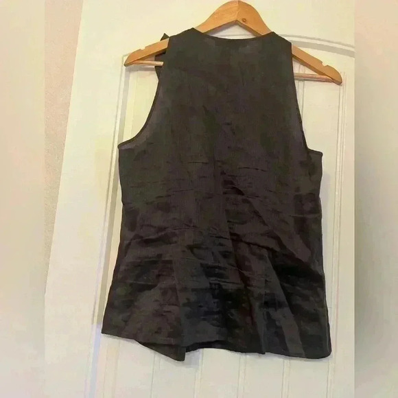 Per Se Silk Blend Sleeveless Brown Blouse Top Size 12 - Picture 3 of 6
